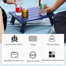 Portable Foldable Plate Table Coffee Table Computer Desk for Camping Tent Picnic