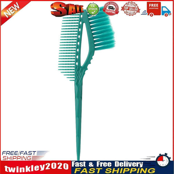 Barber Hair Dyeing Comb with Brush Plastic Hair Coloring Applicator (Cyan) Newly