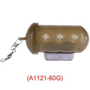 Carp Fishing Feeder Bait Cage Lure Pit Device w/ Lead Pellet Fishing Tackle