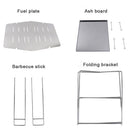 Portable Folding Outdoor Barbecue BBQ Grill Charcoal Grill (A No Grate) Newly