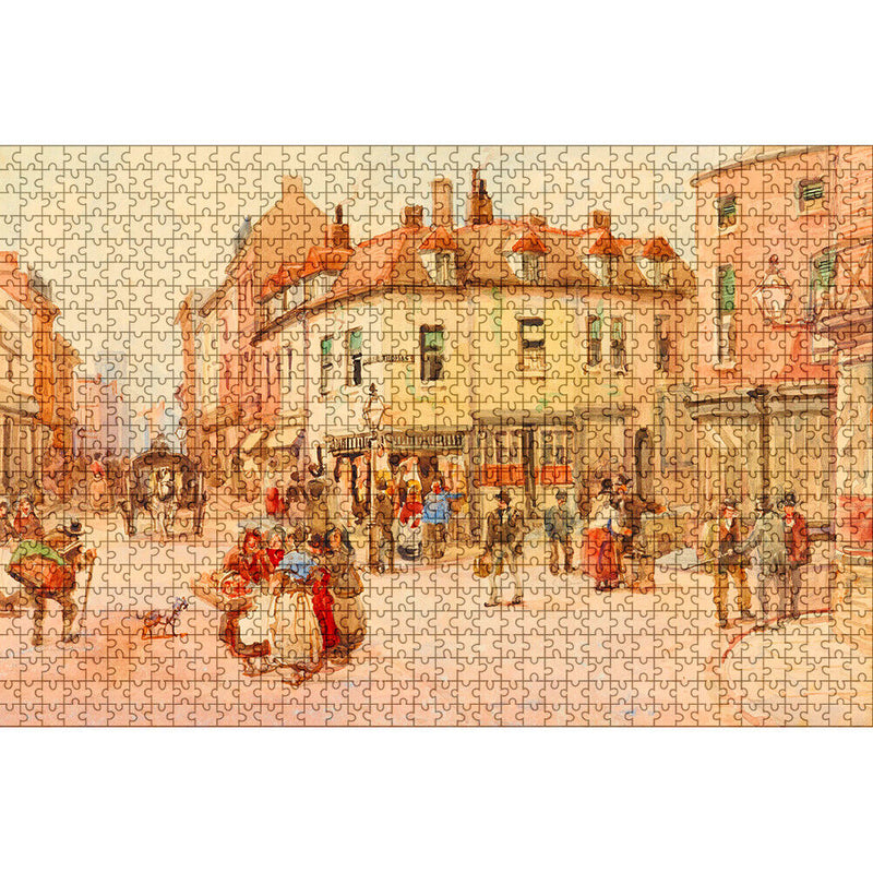 1000pcs DIY Puzzle Oil Painting Town Street Jigsaw Assembling Art Pictures Newly