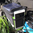 MTB Bike Road Bicycle Handlebar Navigation Bag with Reflective Strip Green Newly