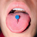 Gothic Hip Hop Cool Rock Punk Tongue Rings Barbell Luminous For 10pcs/set