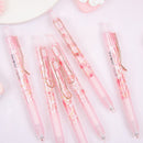Colorful Refill Press Ballpoint Pen Honey Peach Rollerball Pen Gel Pens