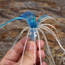 20pcs 4.5in Hoochie Squid Skirt Octopus Saltwater Fishing Lure Mix Color 11