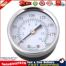 Air Compressor Hydraulic Pressure Gauge 2" Face 0-200 Back Mnt 1/4" NPT Newly
