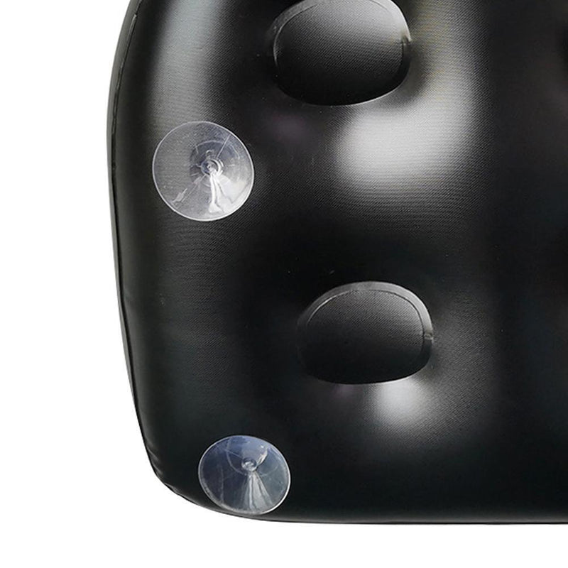2pcs Inflatable Cushion Tub Anti-Hemorrhoids Inflatable Seat Pad (Black)