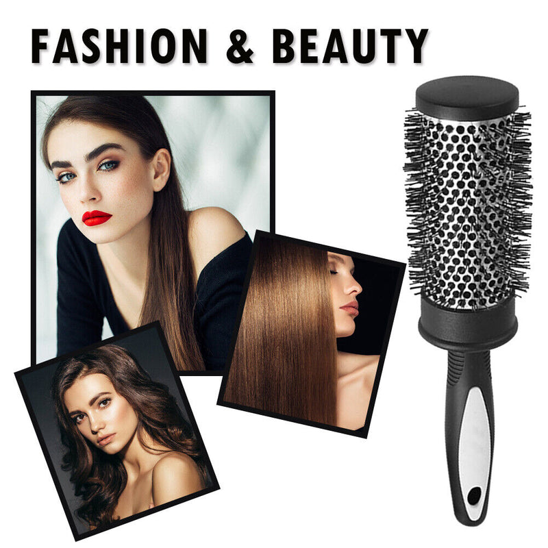Cylinder Curly Hair Rolling Nylon Comb Hair Styling Round Brush Hair Salon To