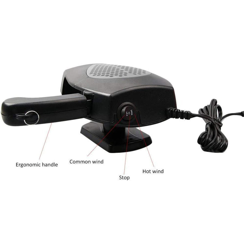 Portable Car Heater 12V 150W High Power Fast Heating Fan Anti-Fog Heater Newly