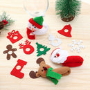Decor Christmas Cup Ring Christmas Cup Decoration Rings Wine Glass Pendants
