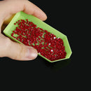 Needle Embroidery Square Green Tray Plate Plastic Point Drill Diamond Painting