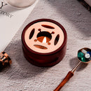 Wooden Stamp Wax Warmer Seal Beads Melting Stove Sticks Furnace Pot for Candle