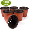 Plastic Gardening Grow Flower Pot Growing Planter Seeds Nursery Planting Holder
