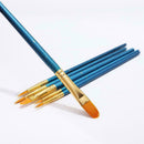 10Pcs Art Paint Brush Artist Brushes Set Fine Pointed For Water caca Color. M8K7