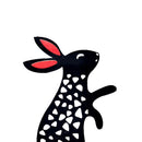 Acrylic Hollow Easter Bunny Ornaments Backyard Lawn Stake Yard Decor (C) Newly