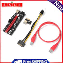 VER009S SATA 15Pin to 6pin USB 3.0 PCI-E Cable 1X to 16X Riser Card for Miner