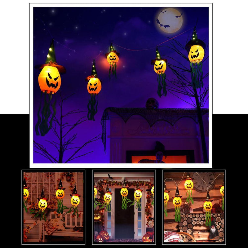 Halloween LED Light String Pumpkin Ghost Garland Festival Home Decor (1pc)