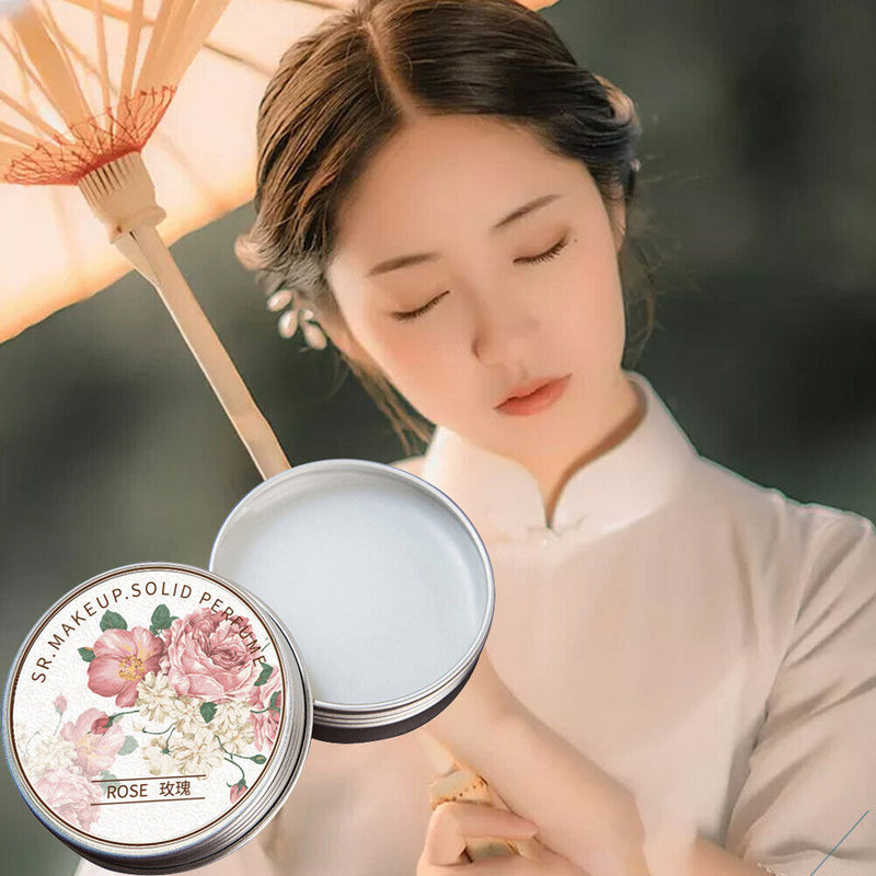 Portable Pocket Balm Mild Long Lasting Deodorant Solid Perfume (Rose)
