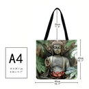 Jumpcar Sakyamuni Printed Shoulder Bag Shopping Bag Casual Large Dead Han