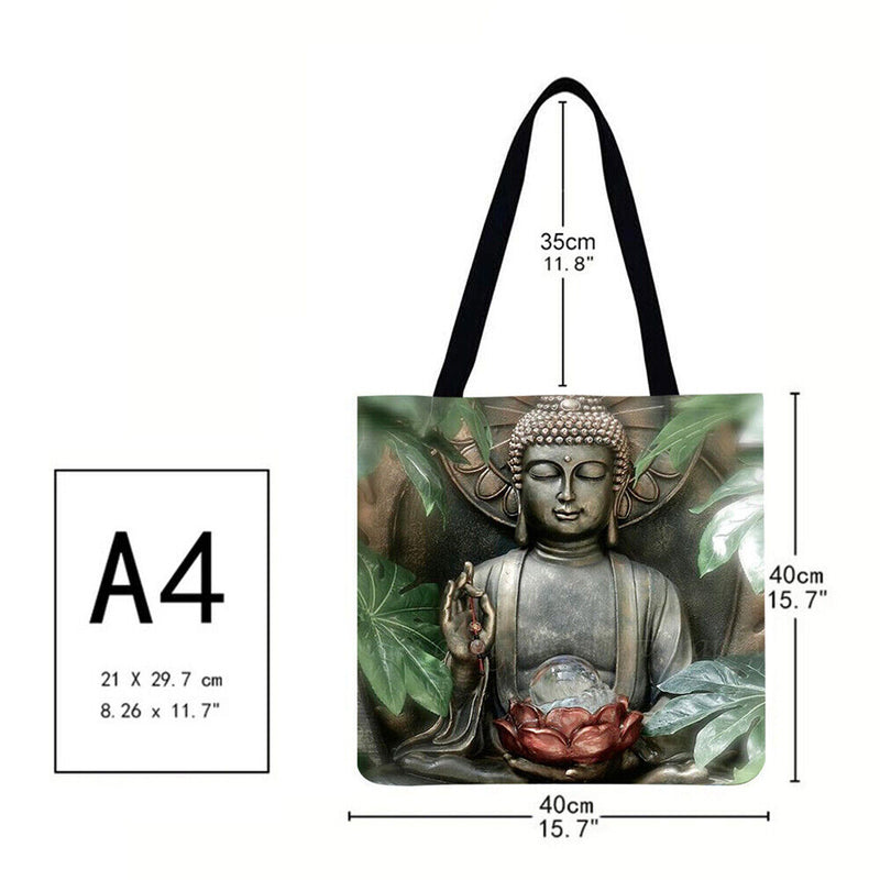 Jumpcar Sakyamuni Printed Shoulder Bag Shopping Bag Casual Large Dead Han