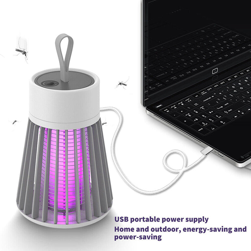 #A Mute Electric Mosquito Killer Lamp LED Repellent Fly Trap Fly Zapper Night Li
