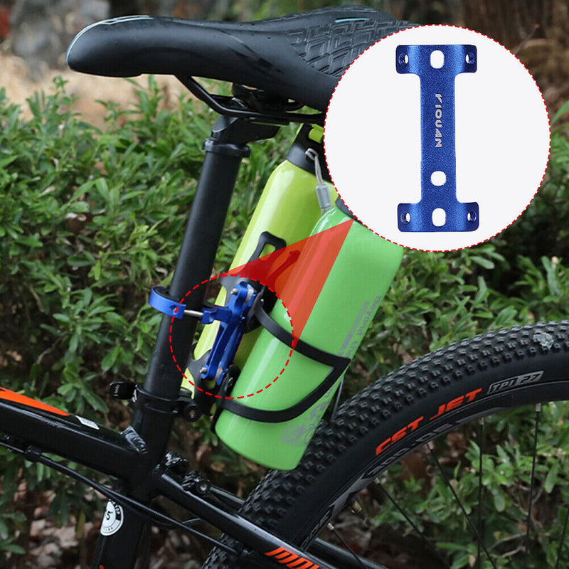 Mountain Bicycle Water Bottle Cage Extension Rack Kettle Holder Extender Frame