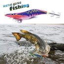 14cm 20g Luminous Wood Shrimp Fishing Lures Artificial Wobbler Bait (9)