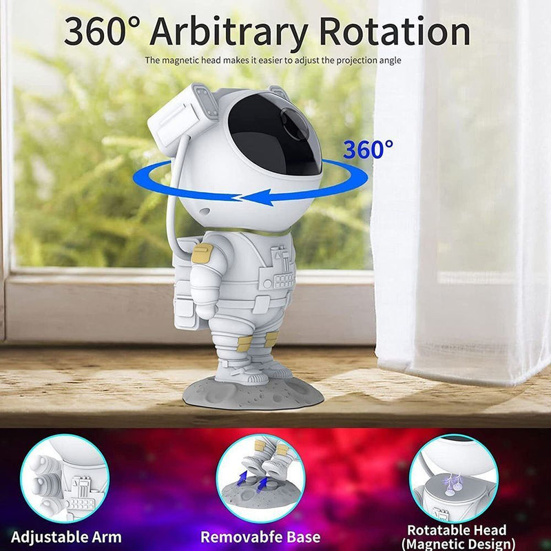 White Astronaut Projector Remote Contral light Night Light Galaxy Starry Sky