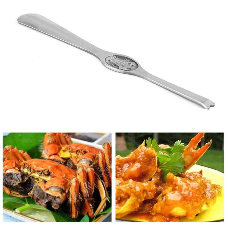 Stainless Steel Lobster Crab Crackers Picks Spoons Seafood Shrimp Tool
