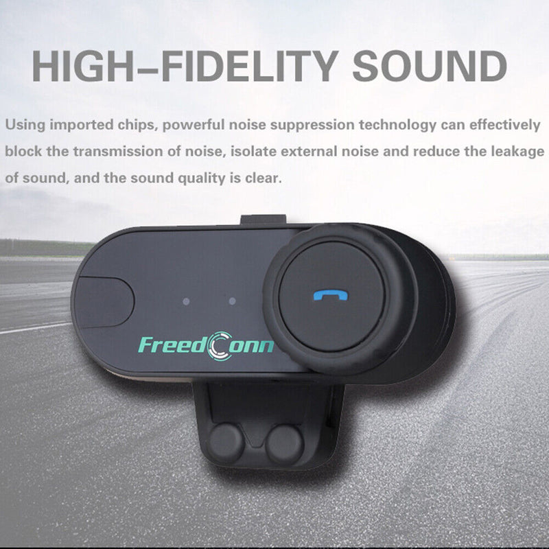 T-COM VB Motorcycle Helmet Bluetooth Intercom Headset BT Wireless Interphone