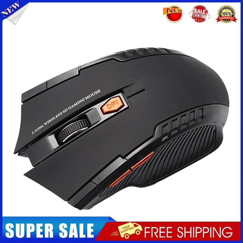 2.4GHz Wireless 2400DPI 6 Buttons USB Optical Gaming Mouse for PC Laptop