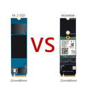 M.2 M Key to M2 A+E Key Slot PCIe Bluetooth WiFi Card Adapter for AX200 9260AC