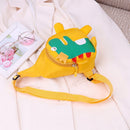 Kids Chest Bag Cute Fanny Cartoon Cross-body Money Pouch (Yellow Dinosaur)