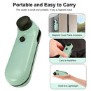 Bag Sealer - 3 in 1 Heat Vacuum Bag Resealer Machine and Cutter (Green)