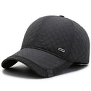 Casual Winter Warm Baseball Cap With Windproof Earflaps Middle-aged Men Cap