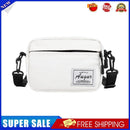 Fashion Women Canvas Patchwork Crossbody Phone Bag Mini Handbags (White)