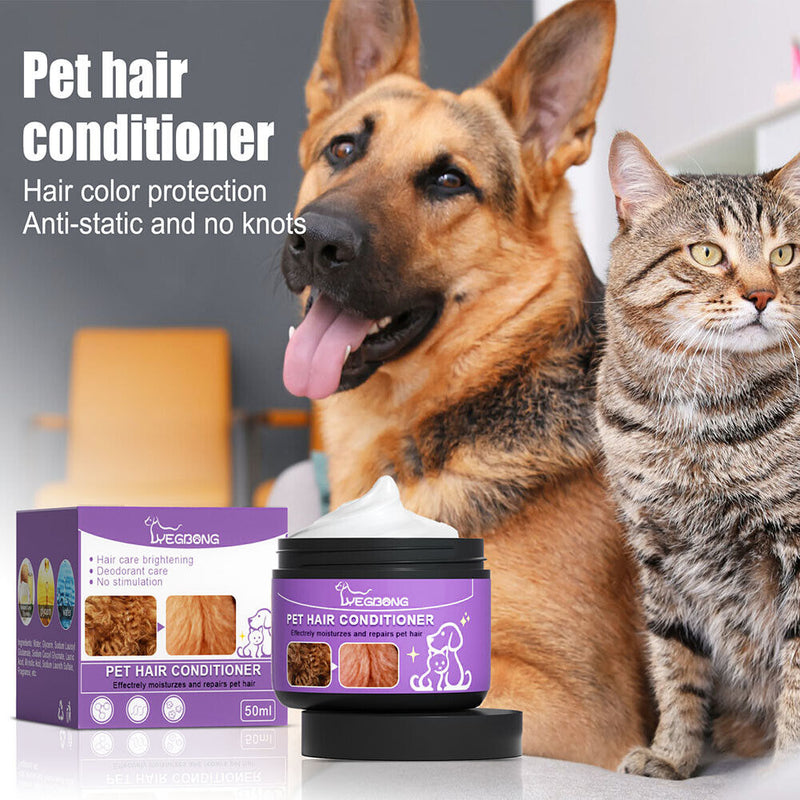 Pet Hair Conditioner Creams for Cat Dogs Prevent Tangling Hair Cleaning Care