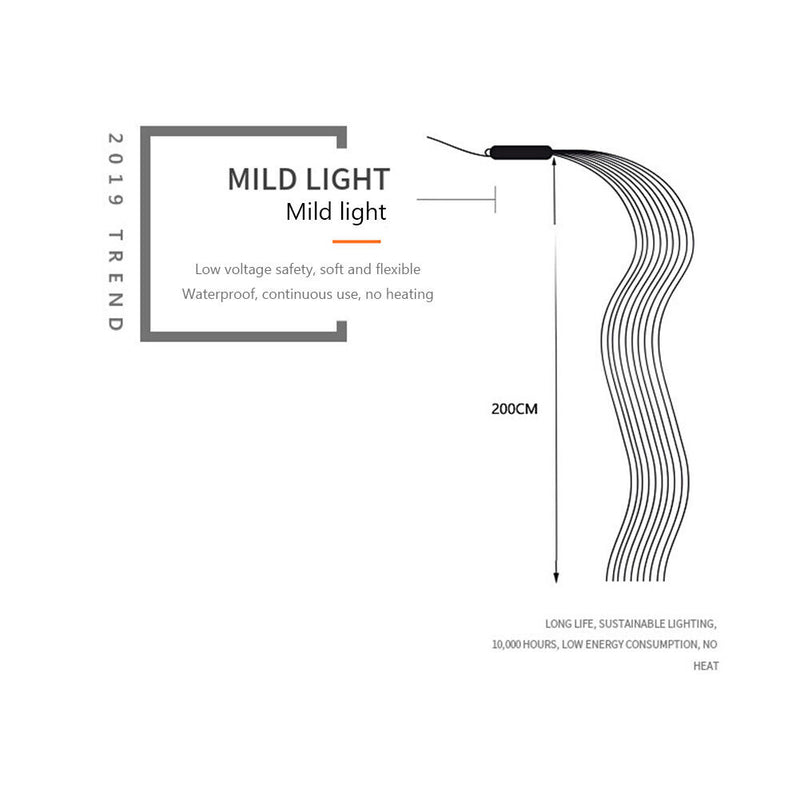 Fairy Lights Solar Christmas Tree Party Indoor Garden Decor (White 200LED) Newly