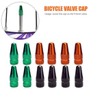 12x CNC Mountain Bike MTB Wheel Stem French Valve Cover Bicycle Accessories