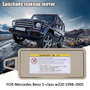 Car Sun Visor Shade Mirror Cover for Benz S-Class W220 (Silica Beige Right)
