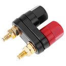 1pc Amplifier Speaker Banana Plug w/ Couple Terminals Red+ Black Connector Newly