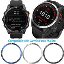 Stainless Steel Bezel Case Cover Bumper Ring (For Garmin Fenix 7S Black)