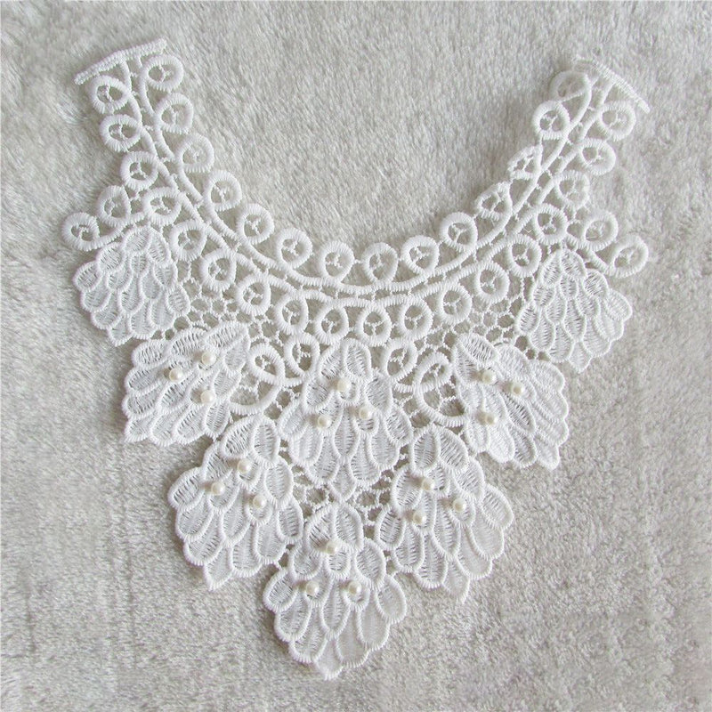 Embroidered Lace Lace Fabric Applique Embroidery Collar Neckline Accessories