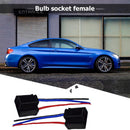 1 Pair H4 9003 Bulb Socket Headlight Headlamp Fog Lamp Female Adapter Connector