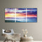 3 Panels Sunrise Oil Paint By Numbers Kits Canvas Picture Wall Art DIY Decor