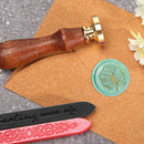 Plants Flower Wax Sealing Stamp Head Round Copper Stamps w/o Handle (ZR036)