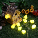 Easter Egg String Lights Battery 10 LEDs Duck Fairy Light for Kid Room (2m)