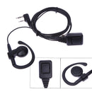 2-Pin PTT Mic Earphone Headphone for Baofeng Kenwood Puxing Wouxun Radio