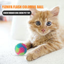 Glowing Molar Ball Color Resistant Bite Elastic Flashing Pet Ball (Prickly)