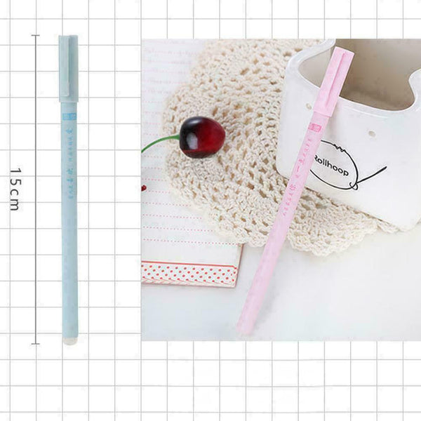 1pcs 0.5mm Black Gel Pen Student Office Stationery V6T0 E4A3 E6B4